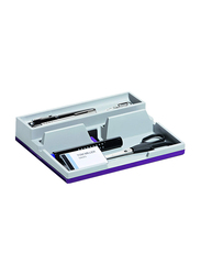 Durable 761312 Desk Organizer, Purple/Grey