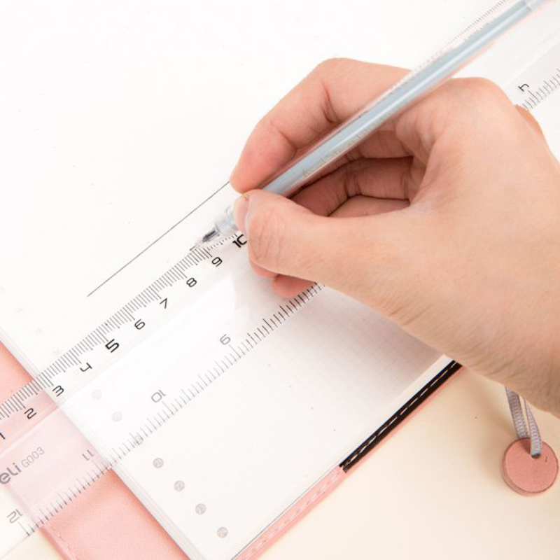 Deli EG00312 Plastic Ruler, 300mm, Clear