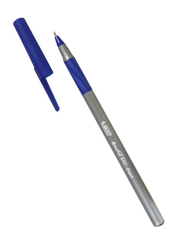 BIC Round Stic Exact Fine Ball Pen, Blue