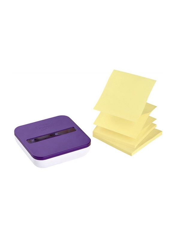 3M OL-330-PD Pop Up Dispenser with Sticky Note, 76 x 76mm, Multicolor