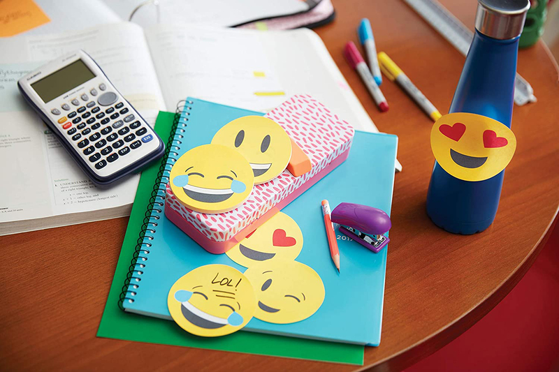 3M Post-It Emoji Design Printed Notes, 4 Alternating Faces, 76.2 x 76.2mm, 2 x 30 Sheets, Yellow