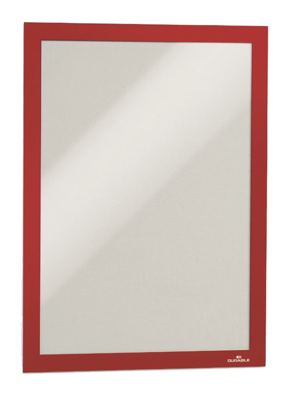 Durable 4872-03 Magnetic Dura Frame, A4 Size, Red