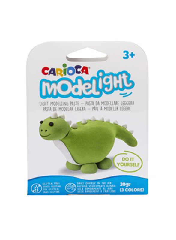 Carioca Modelight Pots Display Dragon Model Clay, Ages 3+, Green