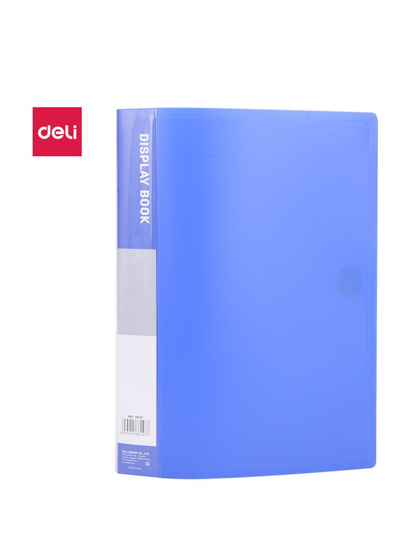 

Deli E38147 40 Sheets Display Book, A4 Size, Blue