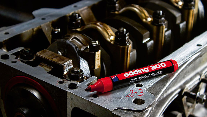 Edding E-300 Permanent Marker with Bullet Nib, Blue