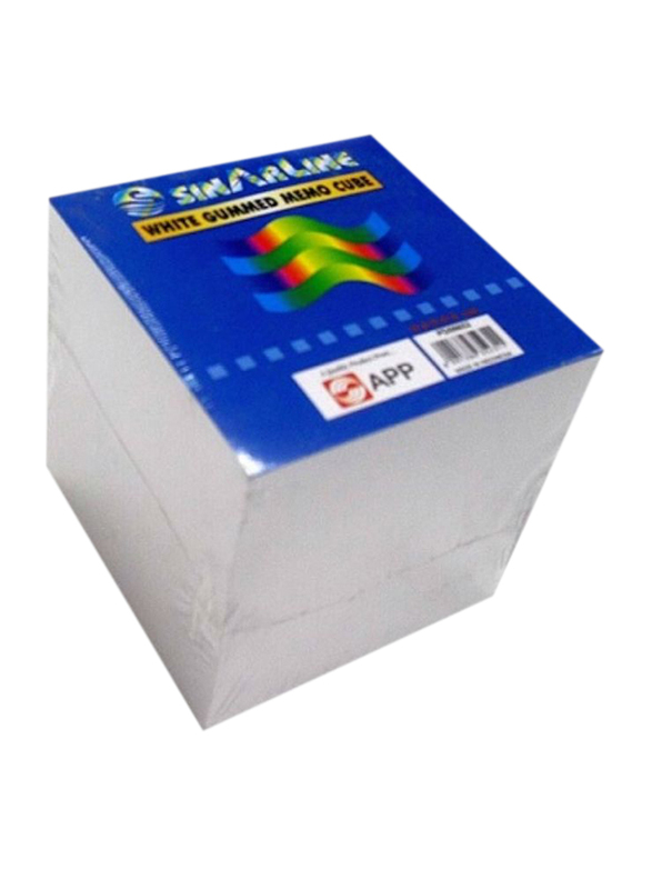 Sinarline 2344 Papercube, 90 x 90mm, 970 Pieces, White