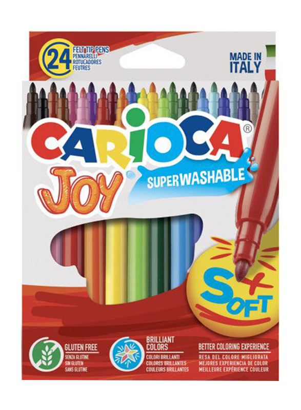 Carioca Joy Box Felt Tip Colored Pen Set, 24 Piece, Multicolour