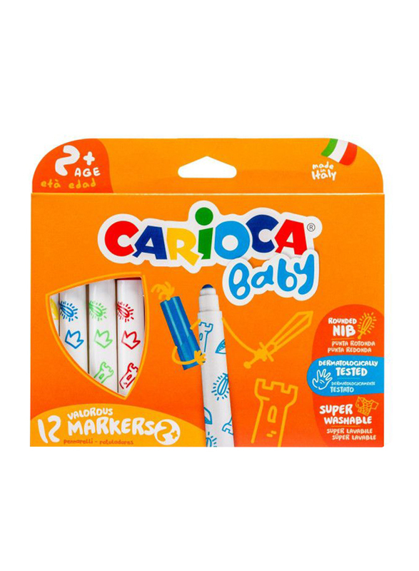 Carioca 12-Piece Baby Marker Set, Multicolour