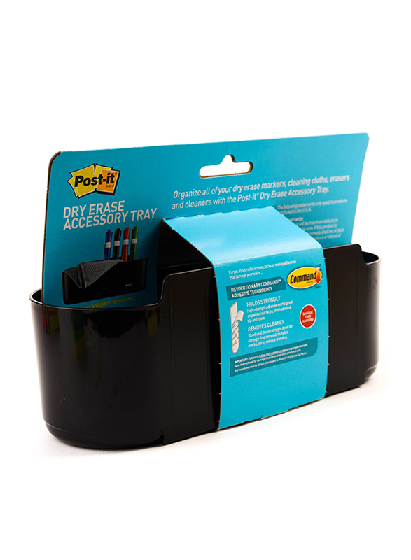 3M Post-It Dry Deftray Erase Tray, Black