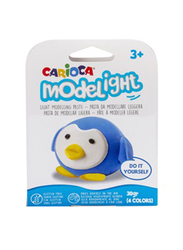 Carioca Modelight Pots Display Penguin Model Clay, Ages 3+, Blue/White