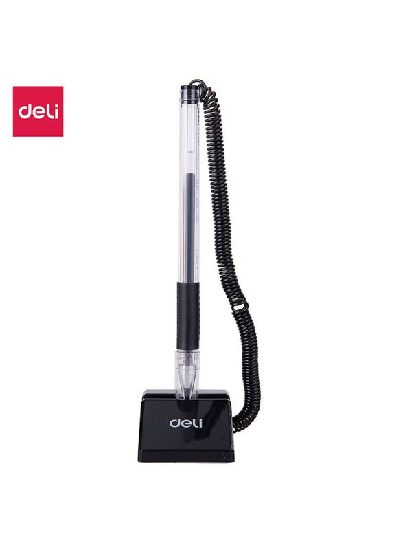 Deli 6791 Gel Ink Counter Pen with Grip, 0.5mm, Blue