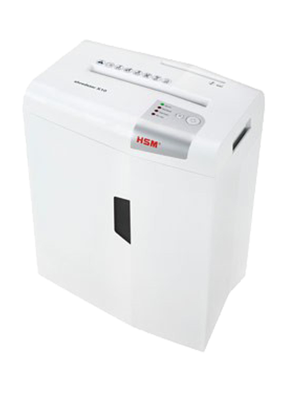 HSM X8 Cross Cut Shredder, 4.5 x 30mm, 1044, White
