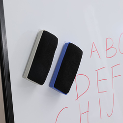 Deli E7838 White Board Eraser with Big Magnet, Blue/white