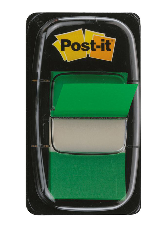 3M Post-It 680-3 Tape Flags, 25.4 x 43.18mm, 50 Sheets, Green