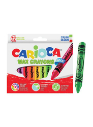 Carioca Maxi Wax Crayon Set, 12 Piece, Multicolour