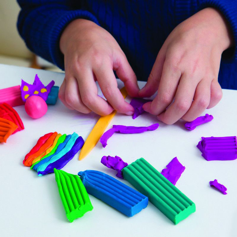 Carioca Plasty Model Clay Set, 12 Pieces, Ages 5+, Multicolour