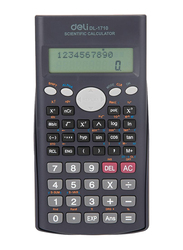 Deli E1710 10 + 2 Digits 240F Scientific Calculator, Black