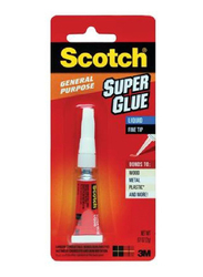 3M Scotch AD117 Super Glue Liquid, 20gm, White