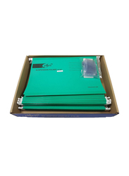 Elfen 927 Deluxe Suspension File Folder Set with 50 Title Holder, Full Scape, 50 Pieces, Dark Green