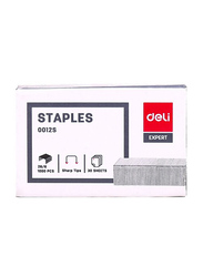 Deli E0012S Staples Pin 1 x 1000 26/6, Silver