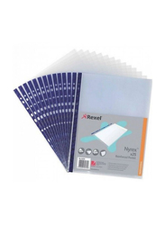 Rexel 12231 Reinforcement Pockets, A4 Size, 100 Pieces, Clear