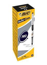 BIC 537r Medium Point 0.7mm Liquid Roller Pen, Black