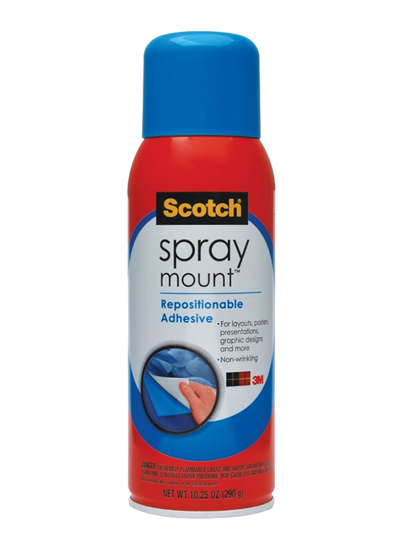 3M Scotch 6065 Spray Mount Adhesive, 290gm, White