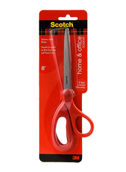 3M Scotch 1408 8-inch Household Scissor, Red