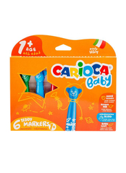 Carioca 6-Piece Baby Teddy Marker Set, Multicolour