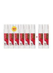 3M Scotch Permanent White Glue Stick, 8 Sticks x 15gm, White