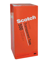 3M Scotch 500-1236C Utility Tape, 12.7mm x 36Yards, 12 Rolls, Clear