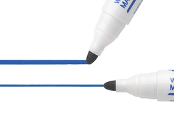 BIC 1701 White Board Marker with Bulletin Tip, Blue
