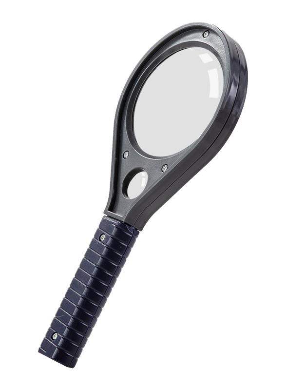 Deli E9091 60mm Lens Magnifying Glass, 1 Piece, Black