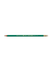 BIC Evolution Original Hb Pencil Set with Eraser End, 12 Pieces, Green