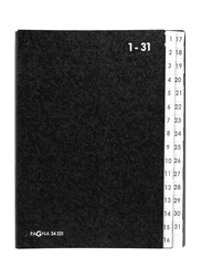 Durable Pagna P24321-04 Signature Book, 1 to 31 Pages, Black