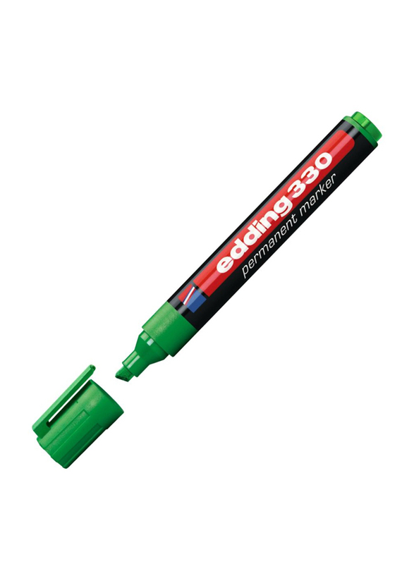 Edding E-330 Permanent Marker with Chisel Nib, Green