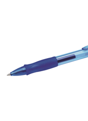 BIC Gelocity Medium Point 0.7mm Retractable Gel Ink Pen, Blue