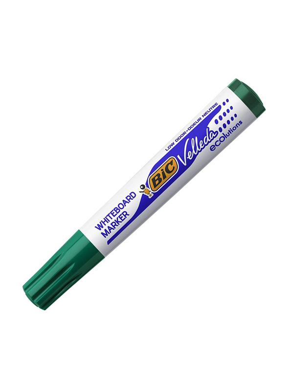BIC 1751 White Board Marker with Bulletin Tip, Green