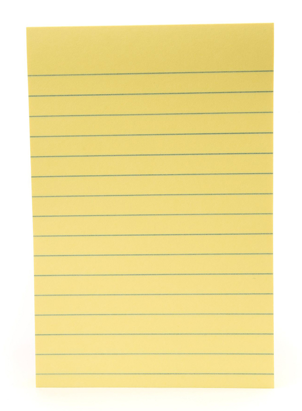 3M Post-it 660 Lined Sticky Notes, 98.4 x 149mm, 100 Sheets, Yellow