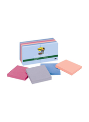 3M Post-It 654 12SSNRP Super Sticky Notes, 76.2 x 76.2mm, 12 x 90 Sheets, Multicolor