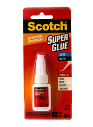 3M Scotch AD110 Super Glue Liquid, 5gm, White