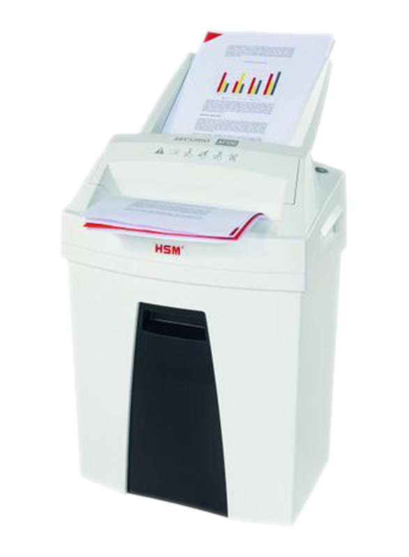 HSM AF100 Cross Cut Shredder, 4.5 x 25mm, 2063, White