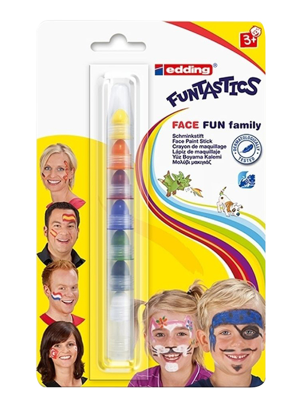 Edding E-47f-1-1 Funstastics Face Fun Paint Stick Blister, Multicolor