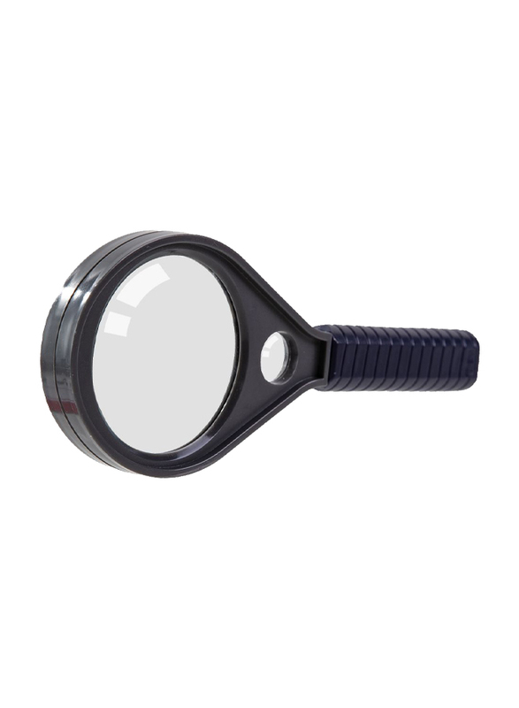 Deli E9091 60mm Lens Magnifying Glass, 1 Piece, Black