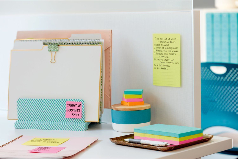 3M Post-It Miami Collection Lined Super Sticky Notes, 101 x 152mm, 3 x 45 Sheets, Multicolor