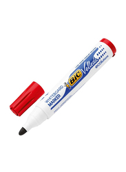 BIC 1701 White Board Marker with Bulletin Tip, Red