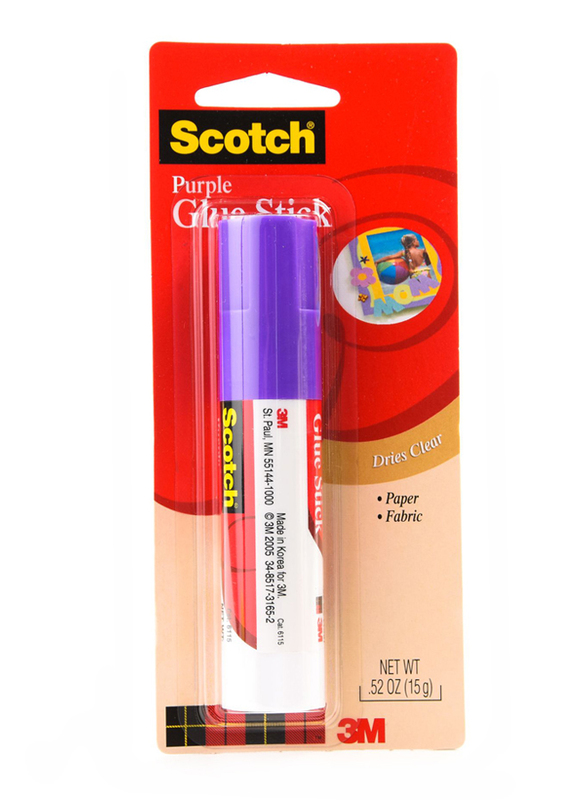 

3M Scotch 6115 Purple Glue Stick, 52 oz, Purple