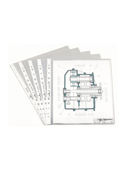 Durable 2660-19 Polypropylene Punched Pocket, A4 Size, 100 Pieces, Transparent