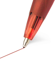BIC Atlantis Soft Retractable Medium Point Ball Pen, Red