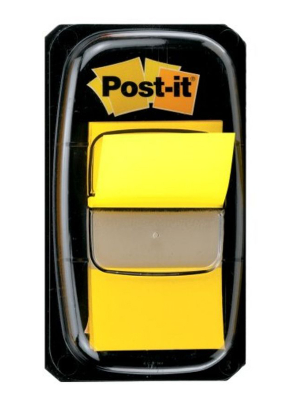 3M Post-It 680-5 Tape Flags, 25.4 x 43.18mm, 50 Sheets, Yellow